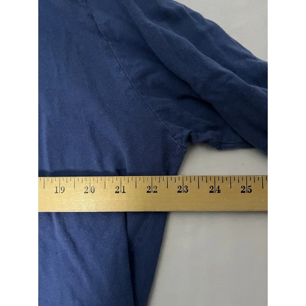 Polo Ralph Lauren Long Sleeve Crew T Shirts Men's Size Large Blue & Black Lot X2